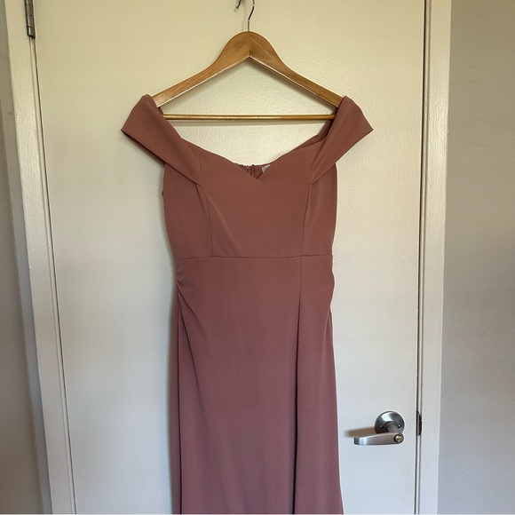 Dusty Mauve Emerald Sundae Bridesmaid Dress Size M - Picture 7 of 10